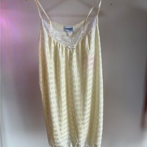 White Lace Trim Nightgown